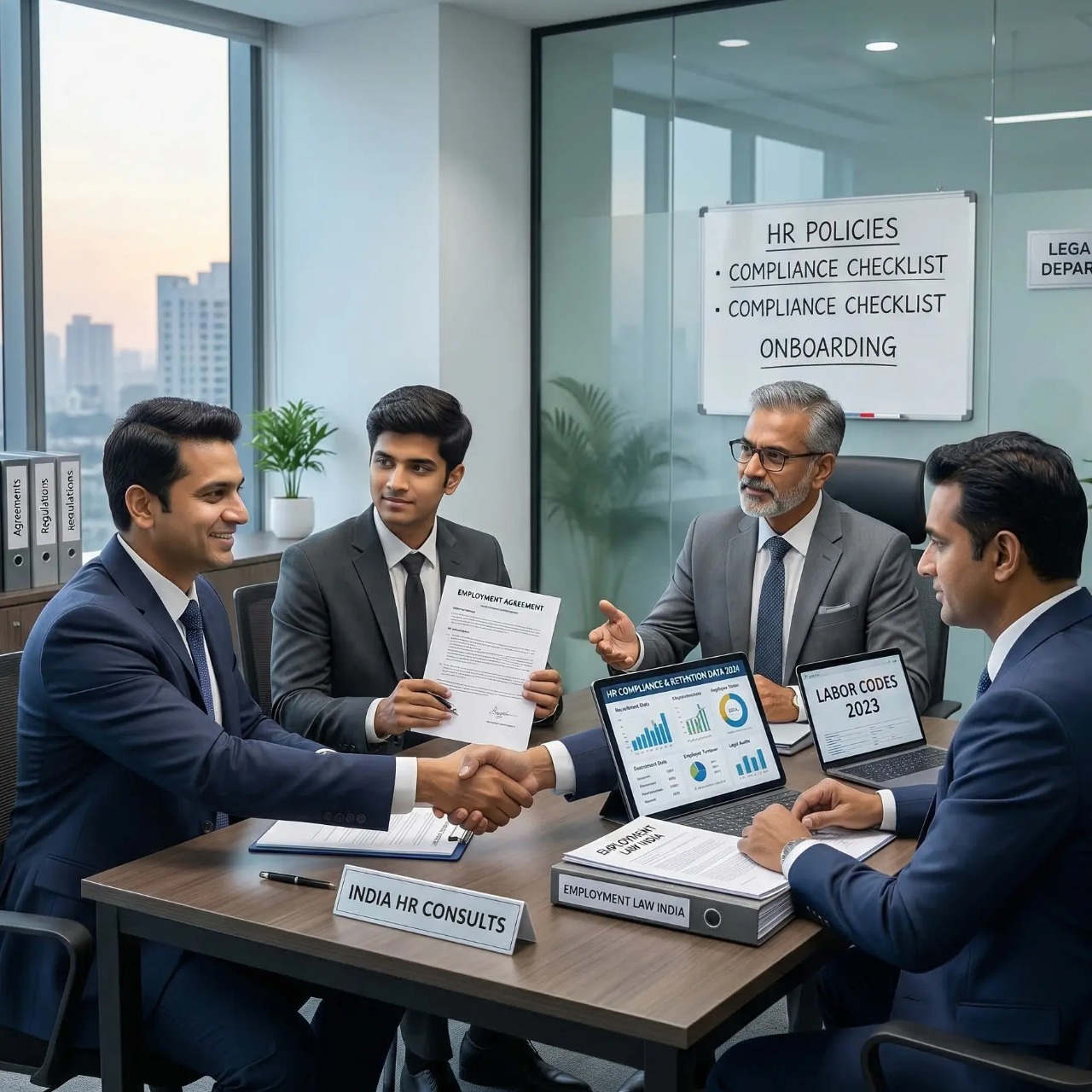 Corporate team consultation meeting